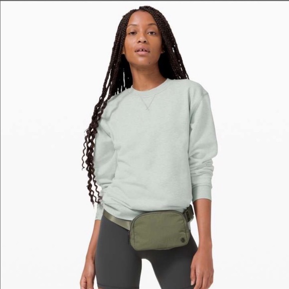 lululemon athletica Sweaters - Lululemon All Yours Crew Heathered Island Mist